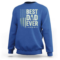Best Dad Ever Sweatshirt Military Camo American Flag Father's Day