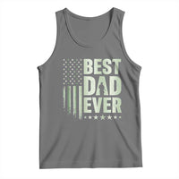 Best Dad Ever Tank Top Military Camo American Flag Father's Day