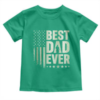 Best Dad Ever Toddler T Shirt Military Camo American Flag Father's Day
