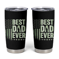 Best Dad Ever Tumbler Cup Military Camo American Flag Father's Day