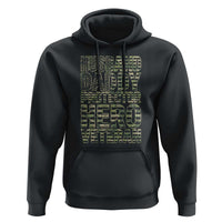 Husband Daddy Protector Hero Veteran Hoodie Father's Day American Flag Camouflage