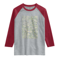 Husband Daddy Protector Hero Veteran Raglan Shirt Father's Day American Flag Camouflage