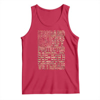 Husband Daddy Protector Hero Veteran Tank Top Father's Day American Flag Camouflage