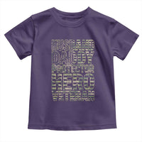 Husband Daddy Protector Hero Veteran Toddler T Shirt Father's Day American Flag Camouflage