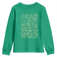 Husband Daddy Protector Hero Veteran Youth Sweatshirt Father's Day American Flag Camouflage