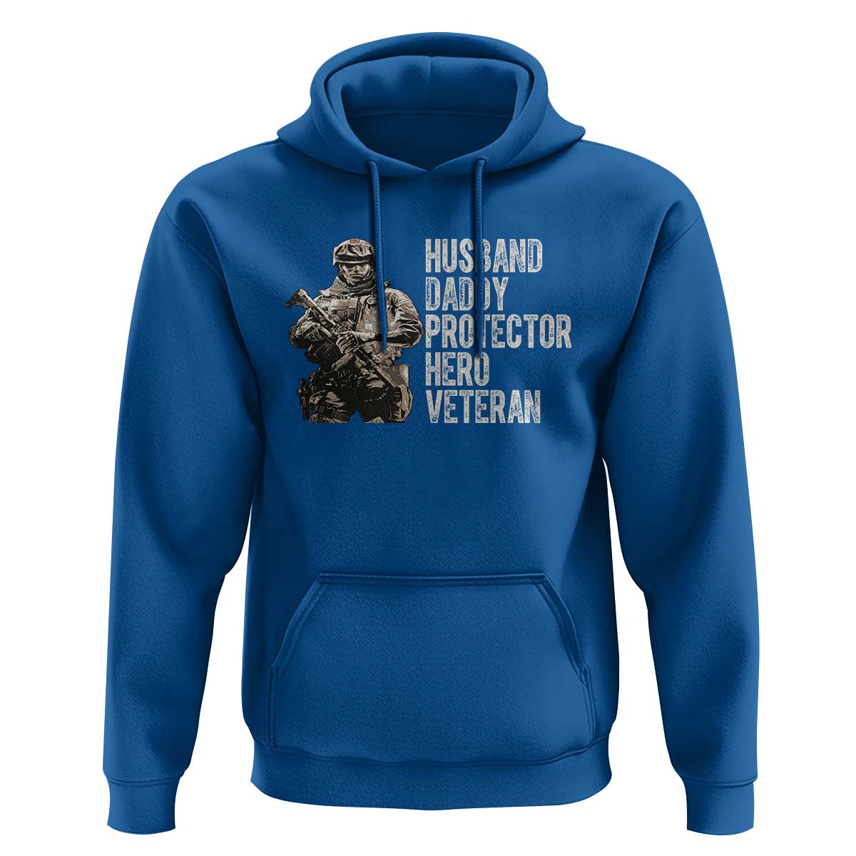 Husband Daddy Protector Hero Veteran Hoodie Patriotic American Flag Camo Father's Day