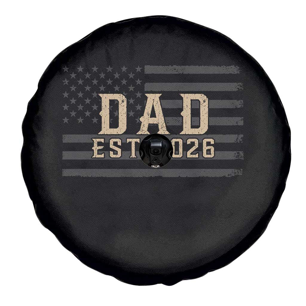Dad Est 2026 Spare Tire Cover Promoted to Daddy New Dad
