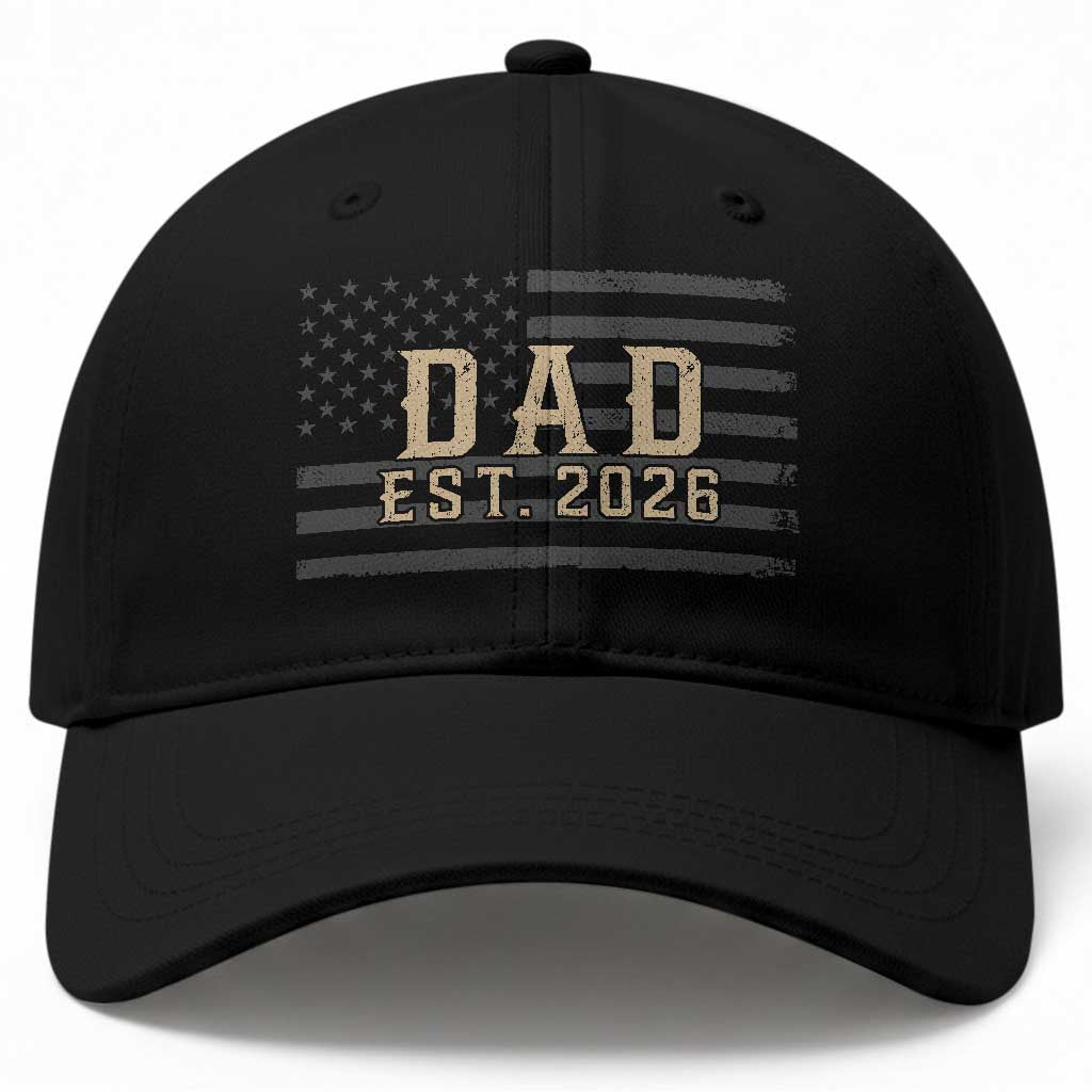 Dad Est 2026 Baseball Cap Promoted to Daddy New Dad