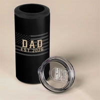 Dad Est 2026 4 in 1 Can Cooler Tumbler Promoted to Daddy New Dad