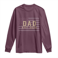 Dad Est 2026 Long Sleeve Shirt Promoted to Daddy New Dad