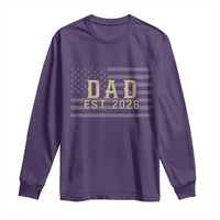 Dad Est 2026 Long Sleeve Shirt Promoted to Daddy New Dad