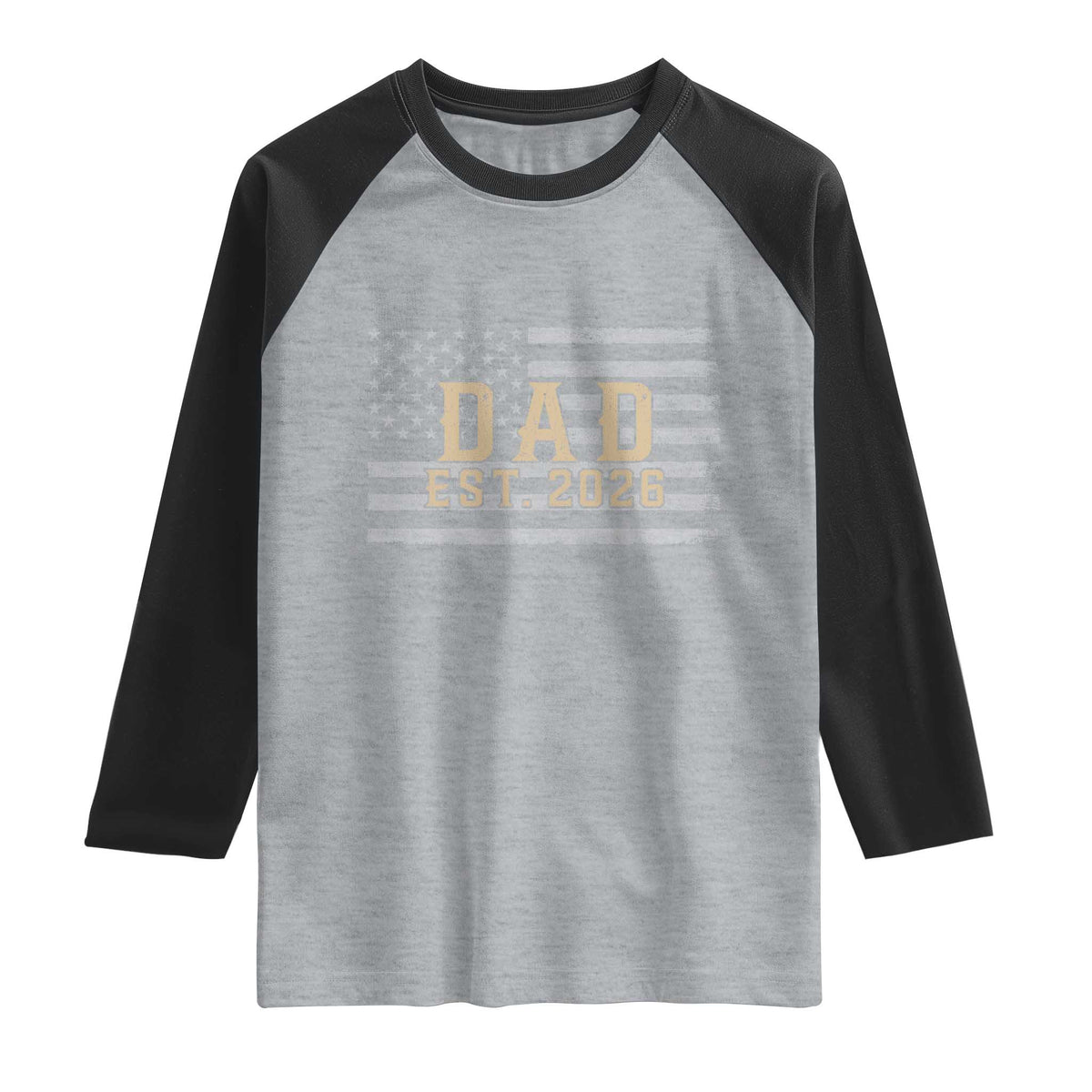 Dad Est 2026 Raglan Shirt Promoted to Daddy New Dad