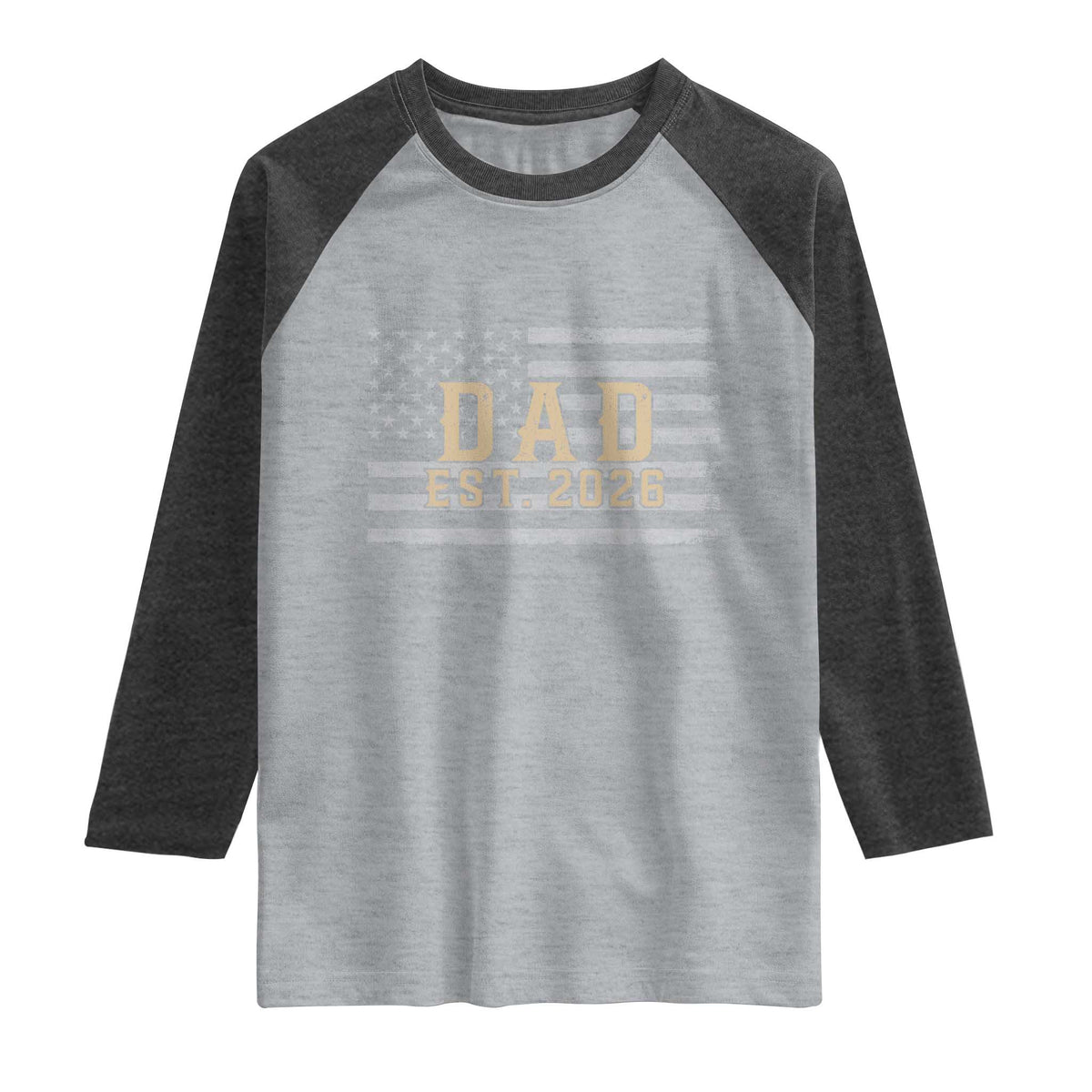 Dad Est 2026 Raglan Shirt Promoted to Daddy New Dad