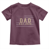 Dad Est 2026 Toddler T Shirt Promoted to Daddy New Dad