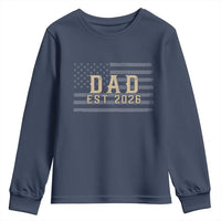 Dad Est 2026 Youth Sweatshirt Promoted to Daddy New Dad