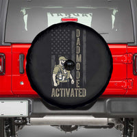Dad Mode Activated Spare Tire Cover Tactical Baby Carrier Military Father Amerian Flag
