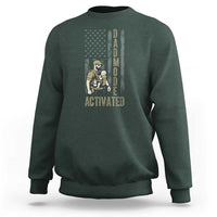 Dad Mode Activated Sweatshirt Tactical Baby Carrier Military Father Amerian Flag