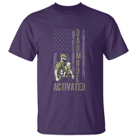 Dad Mode Activated T Shirt Tactical Baby Carrier Military Father Amerian Flag