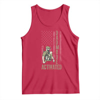 Dad Mode Activated Tank Top Tactical Baby Carrier Military Father Amerian Flag