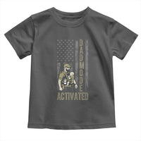Dad Mode Activated Toddler T Shirt Tactical Baby Carrier Military Father Amerian Flag