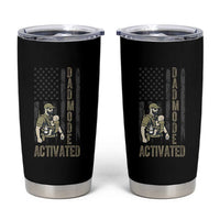 Dad Mode Activated Tumbler Cup Tactical Baby Carrier Military Father Amerian Flag