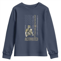 Dad Mode Activated Youth Sweatshirt Tactical Baby Carrier Military Father Amerian Flag