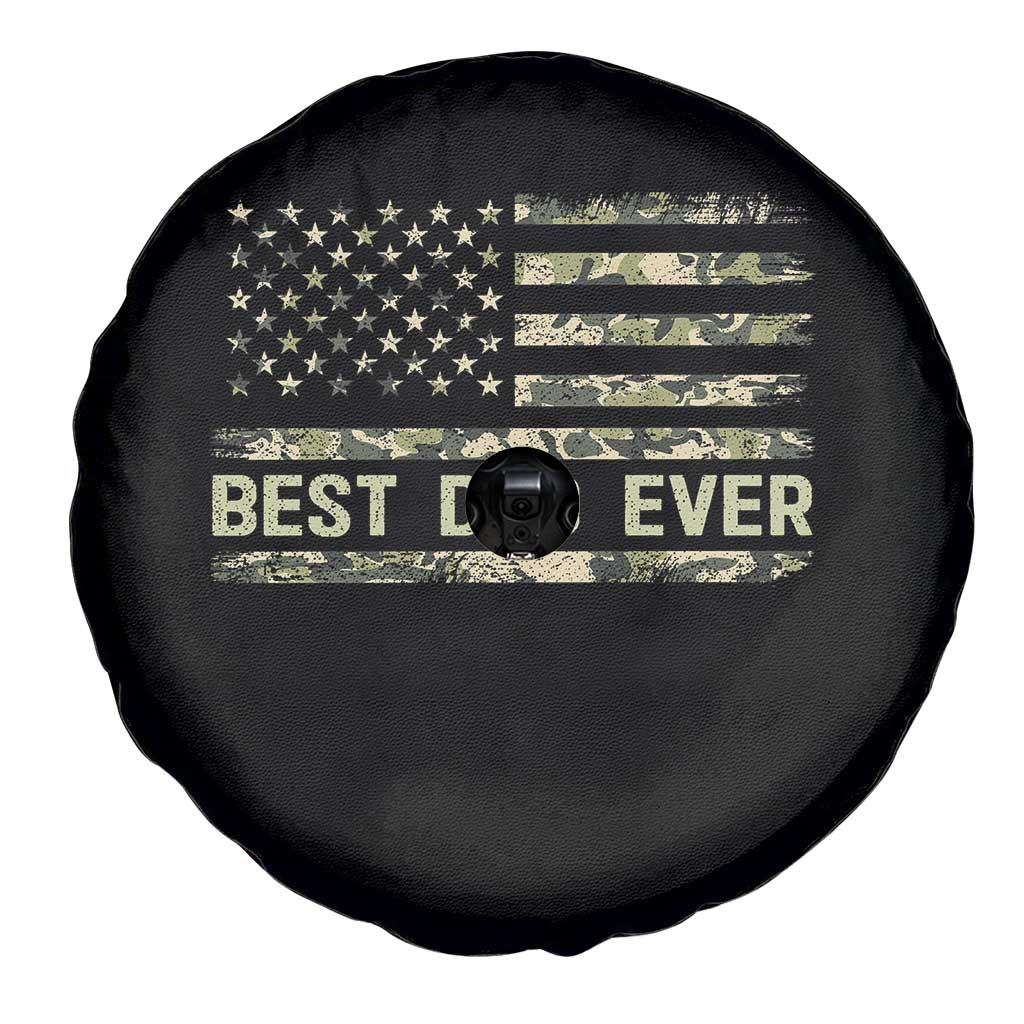 Best Dad Ever Spare Tire Cover Military Dad American Flag Camo