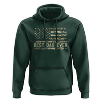 Best Dad Ever Hoodie Military Dad American Flag Camo