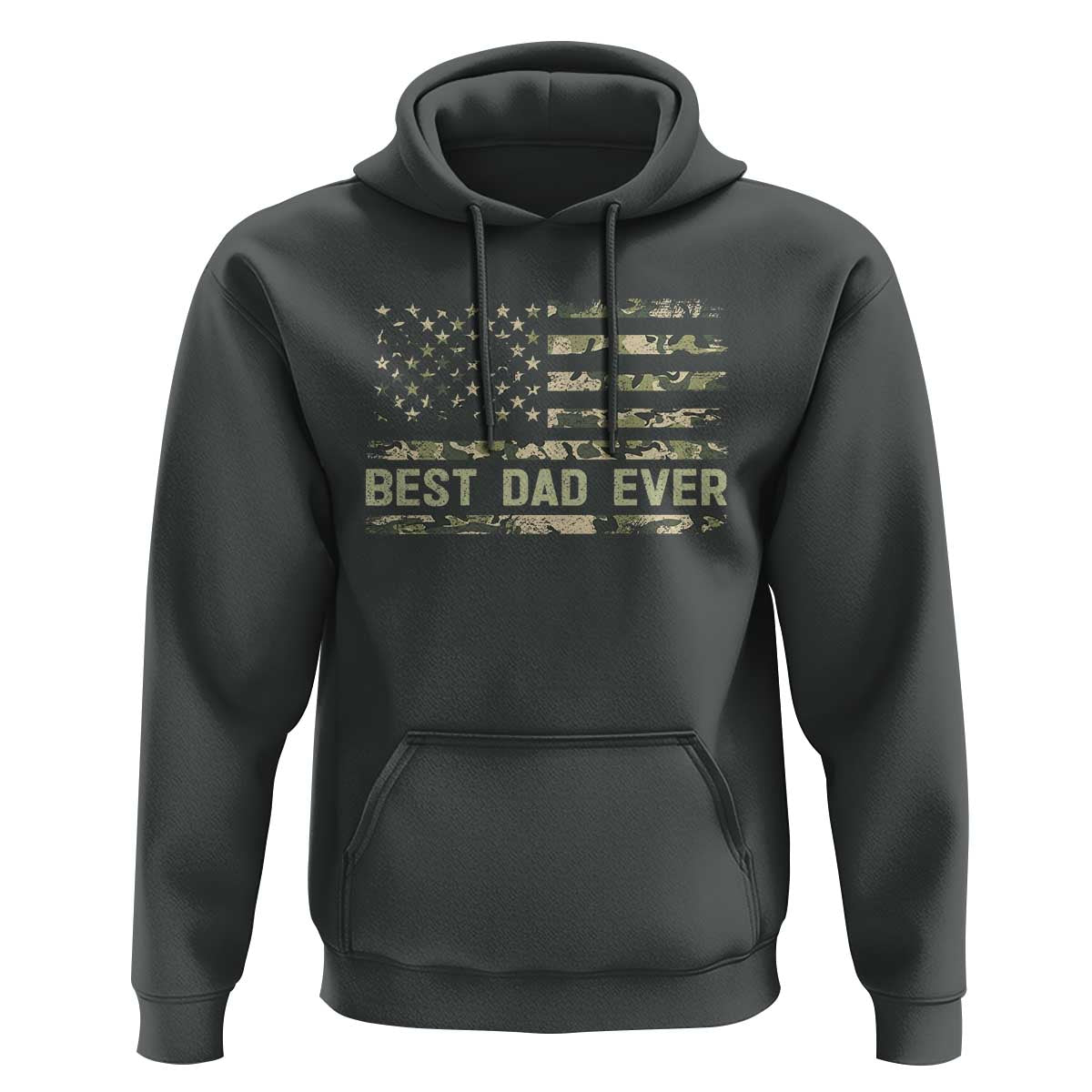 Best Dad Ever Hoodie Military Dad American Flag Camo
