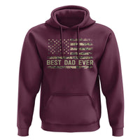 Best Dad Ever Hoodie Military Dad American Flag Camo