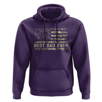 Best Dad Ever Hoodie Military Dad American Flag Camo