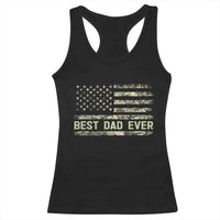 Best Dad Ever Racerback Tank Top Military Dad American Flag Camo