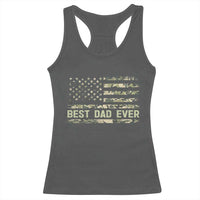 Best Dad Ever Racerback Tank Top Military Dad American Flag Camo