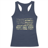 Best Dad Ever Racerback Tank Top Military Dad American Flag Camo