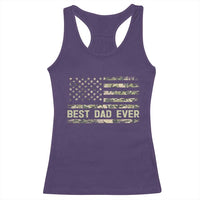 Best Dad Ever Racerback Tank Top Military Dad American Flag Camo