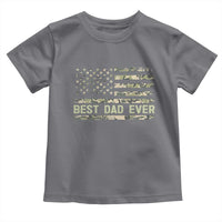 Best Dad Ever Toddler T Shirt Military Dad American Flag Camo