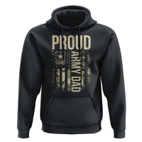 Proud Army Dad Camo American Flag Veteran Gift Hoodie