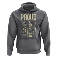 Proud Army Dad Camo American Flag Veteran Gift Hoodie