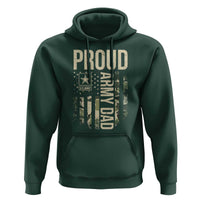Proud Army Dad Camo American Flag Veteran Gift Hoodie