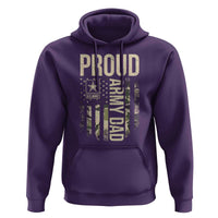 Proud Army Dad Camo American Flag Veteran Gift Hoodie