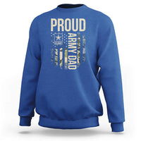 Proud Army Dad Camo American Flag Veteran Gift Sweatshirt