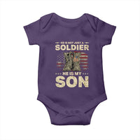 He Is Not Just A Soldier He Is My Son Baby Onesie Proud US Army Son