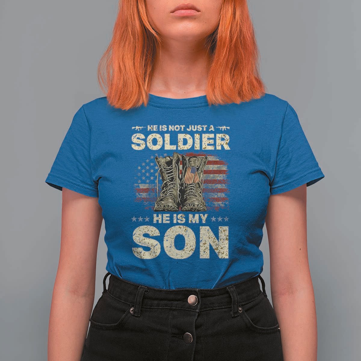 He Is Not Just A Soldier He Is My Son T Shirt For Women Proud US Army Son