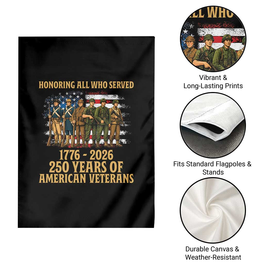 250 Years Anniversary Garden Flag Patriotic USA Army Us Military
