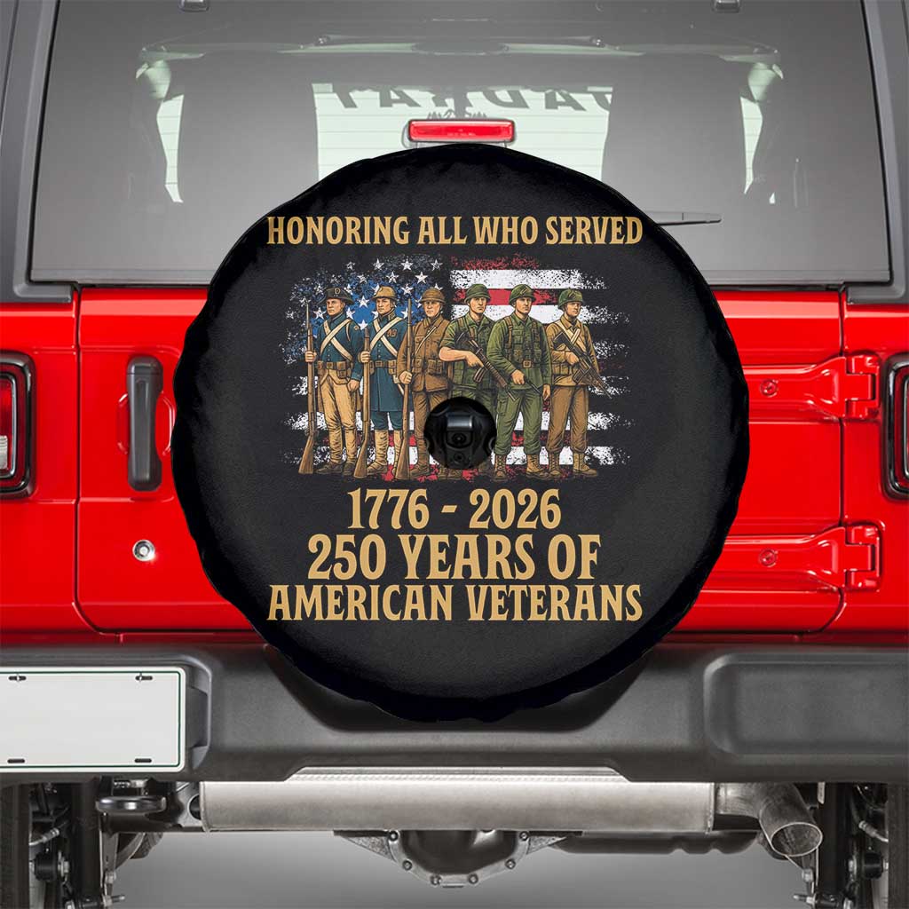 250 Years Anniversary Spare Tire Cover Patriotic USA Army Us Military