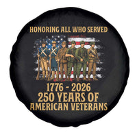 250 Years Anniversary Spare Tire Cover Patriotic USA Army Us Military