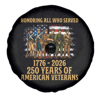 250 Years Anniversary Spare Tire Cover Patriotic USA Army Us Military