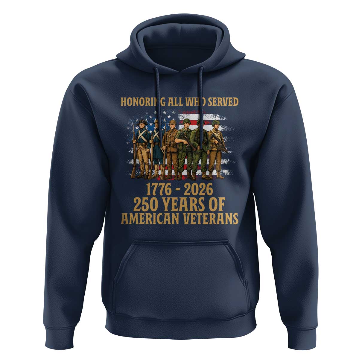 250 Years Anniversary Hoodie Patriotic USA Army Us Military