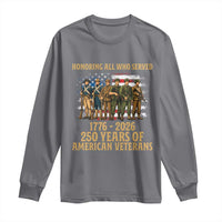 250 Years Anniversary Long Sleeve Shirt Patriotic USA Army Us Military