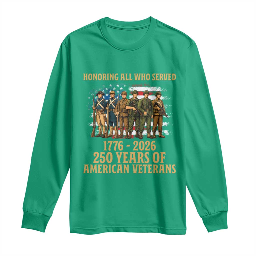 250 Years Anniversary Long Sleeve Shirt Patriotic USA Army Us Military